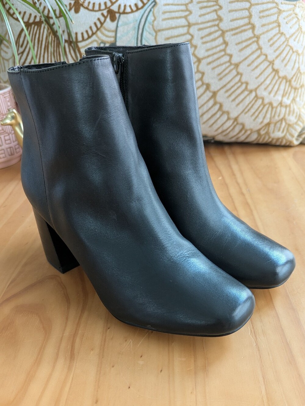 Bella Vita Black Wilma Leather Ankle Boot